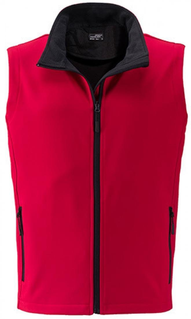 James & Nicholson Funktionsweste Herren Promo Softshell Vest / Wasserabweisend, winddicht