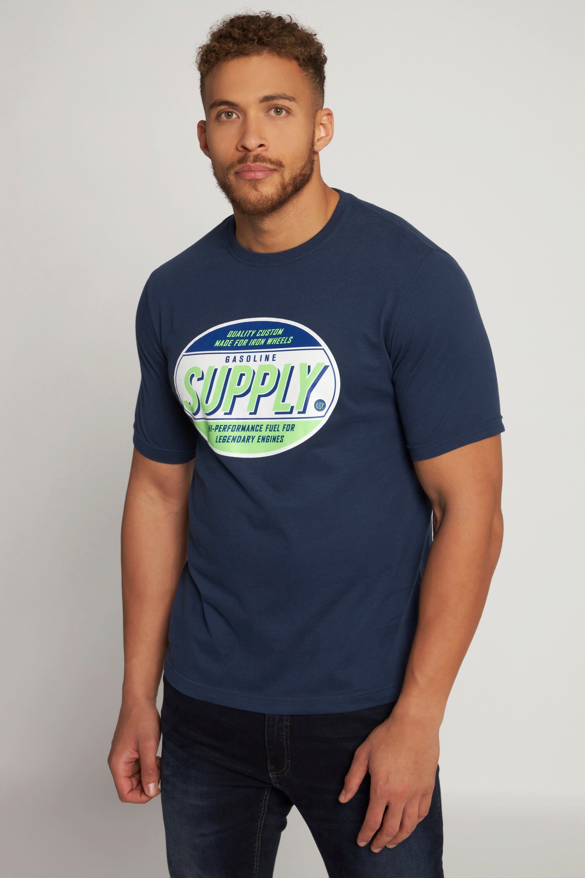 JP1880 T-Shirt T-Shirt Halbarm Supply Print Rundhals