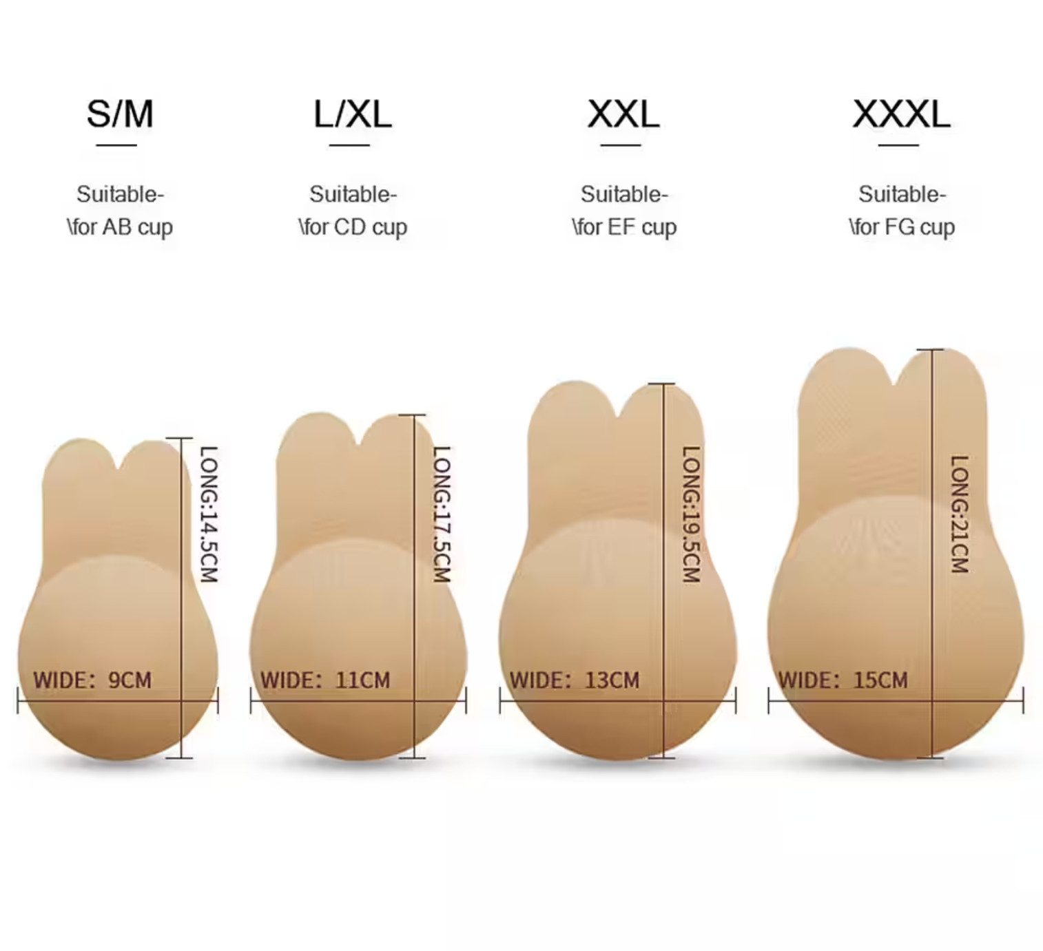 XDeer Klebe-BH 2 Stück Klebe Bh, Klebe Bh Push-Up, Unsichtbarer,Wiederverwe günstig online kaufen