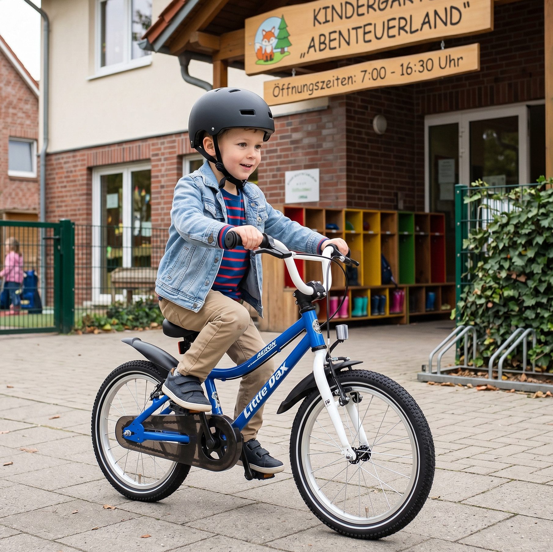 Bachtenkirch Kinderfahrrad Little Dax Fahrrad ab 3 Jahre leicht Jungen Mädchen 14 16 18 Zoll, Wählbar. Silber, Blau, Rot, 14 Zoll, 16 Zoll, 18 Zoll