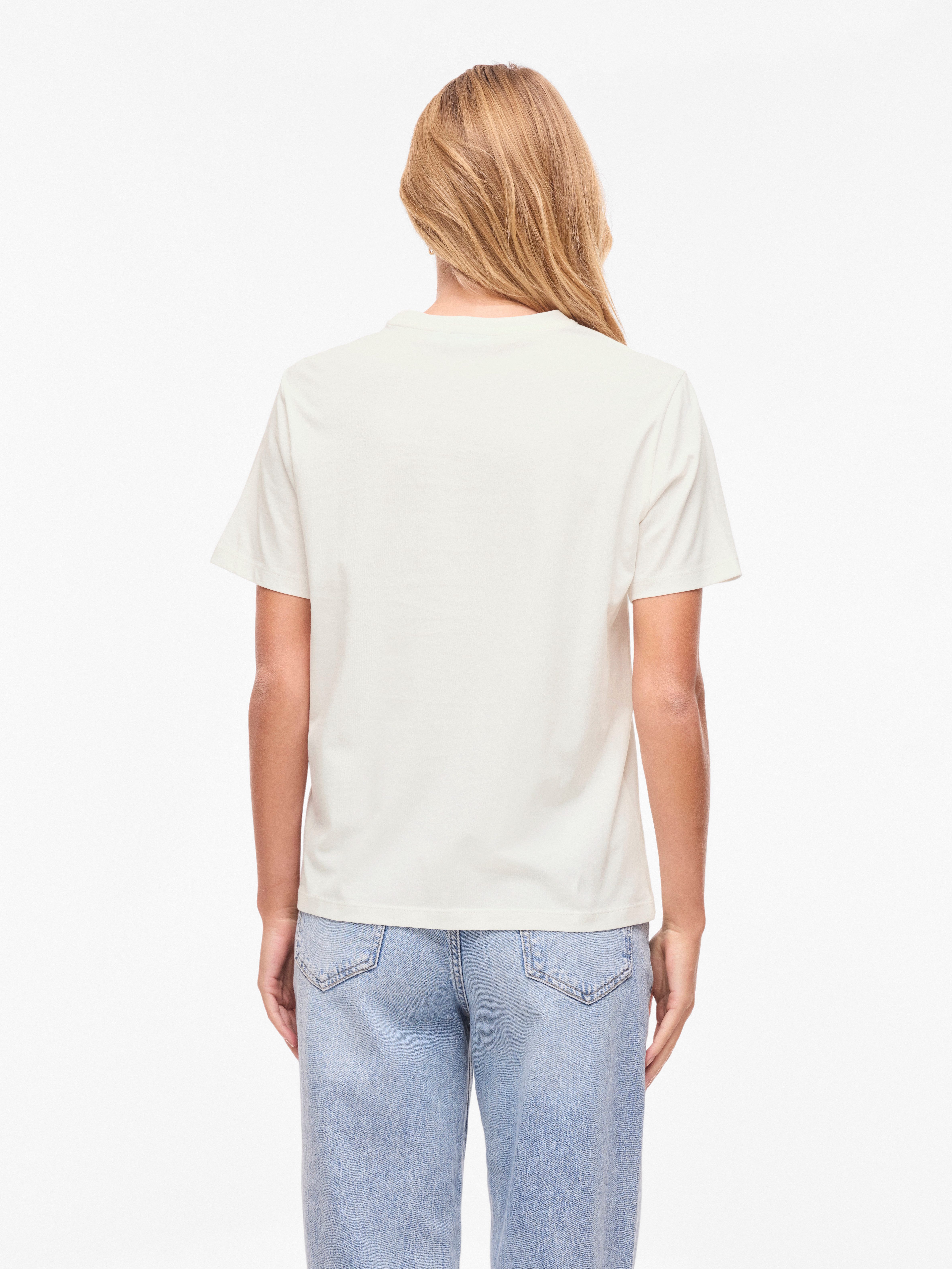 Vila Kurzarmshirt VISYBILLA CHERRY O-NECK S/S TOP/PB/LC günstig online kaufen