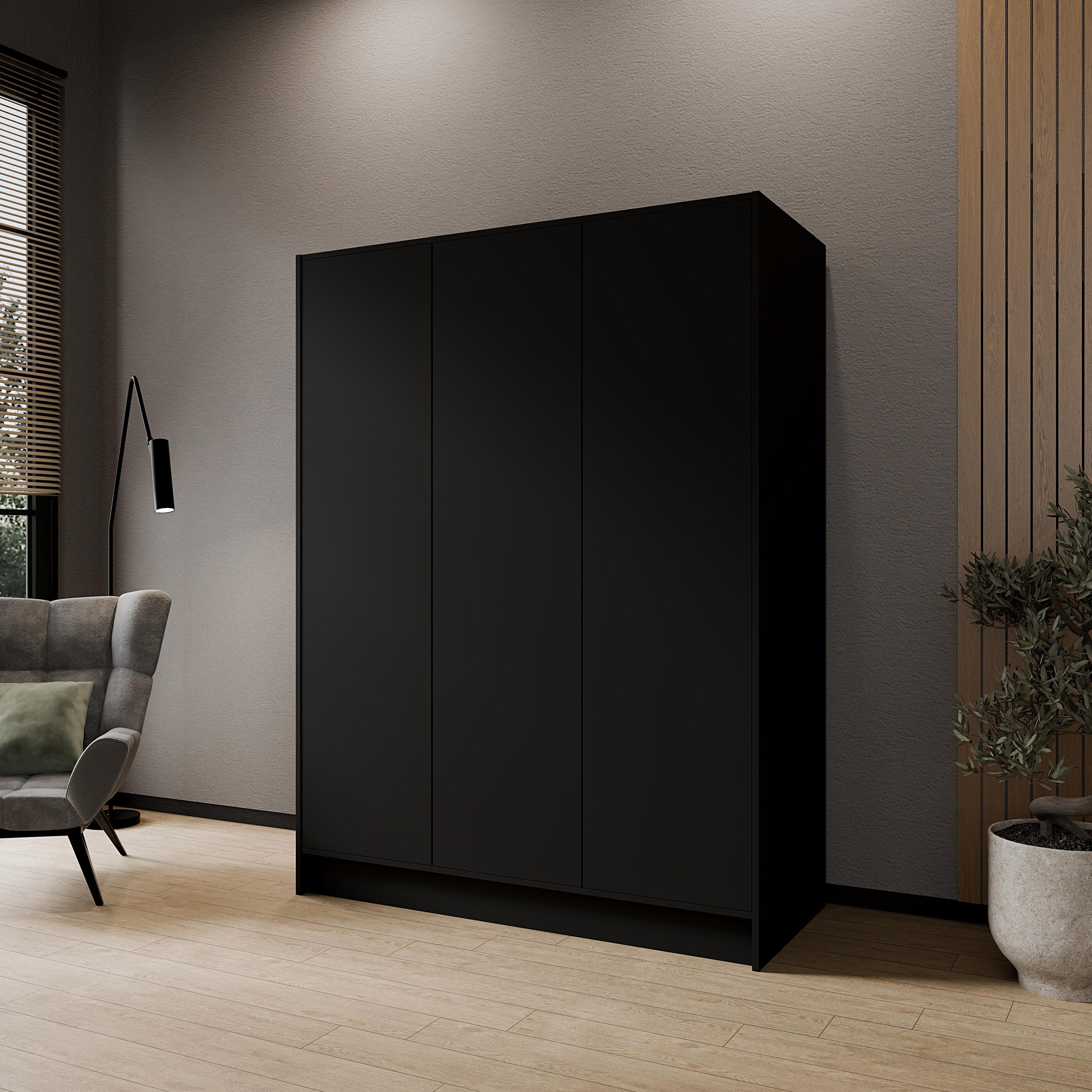Beautysofa Kleiderschrank Gava moderne Schlichtheit und funktionale Eleganz (Schrank mit flexibel konfigurierbar, TIP-ON Öffnungssystem) Breiten zur Auswahl: 100 cm, 150 cm oder 200 cm
