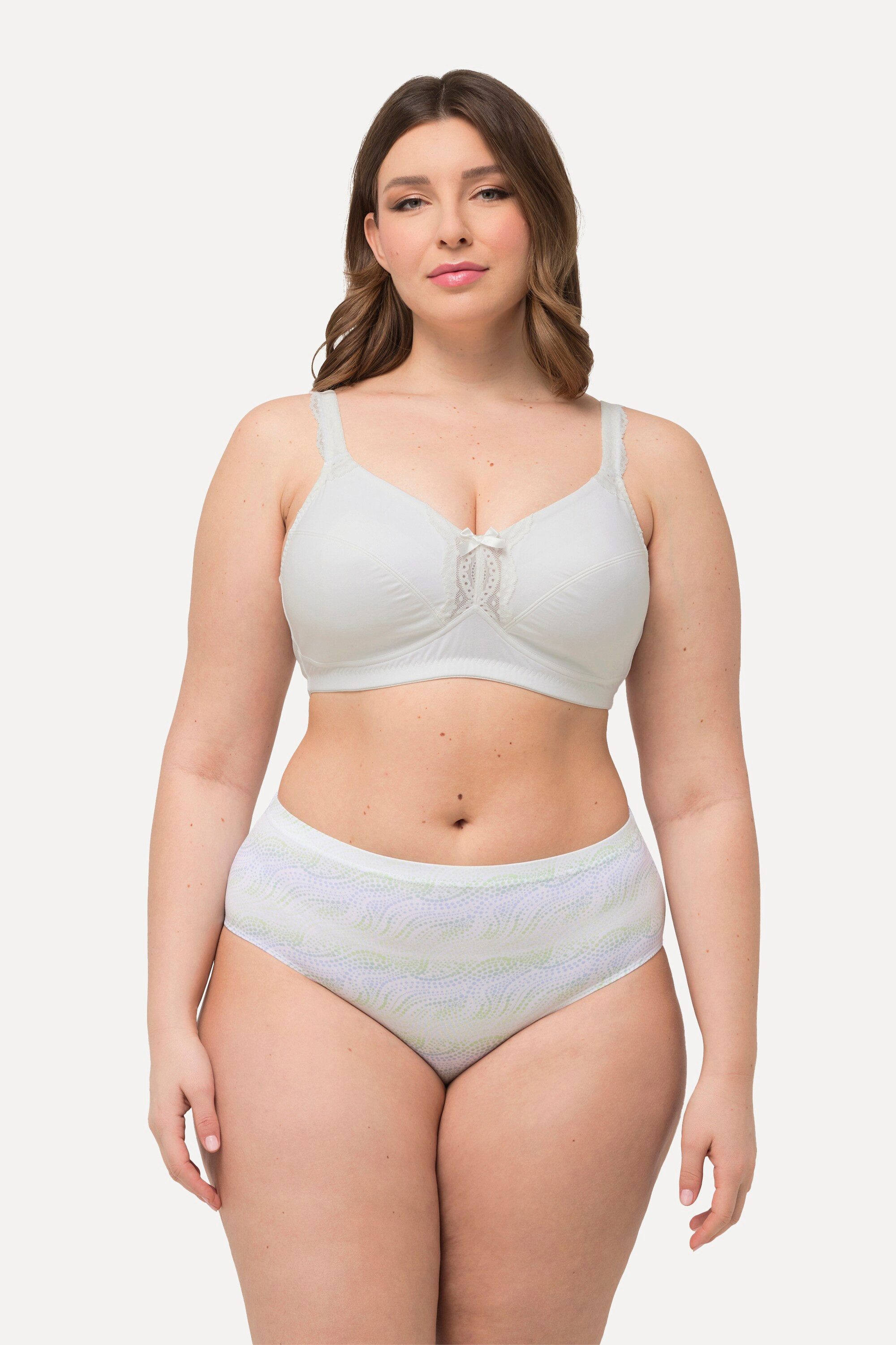Ulla Popken Soft-BH Soft-BH Spitzendetail ohne Bügel