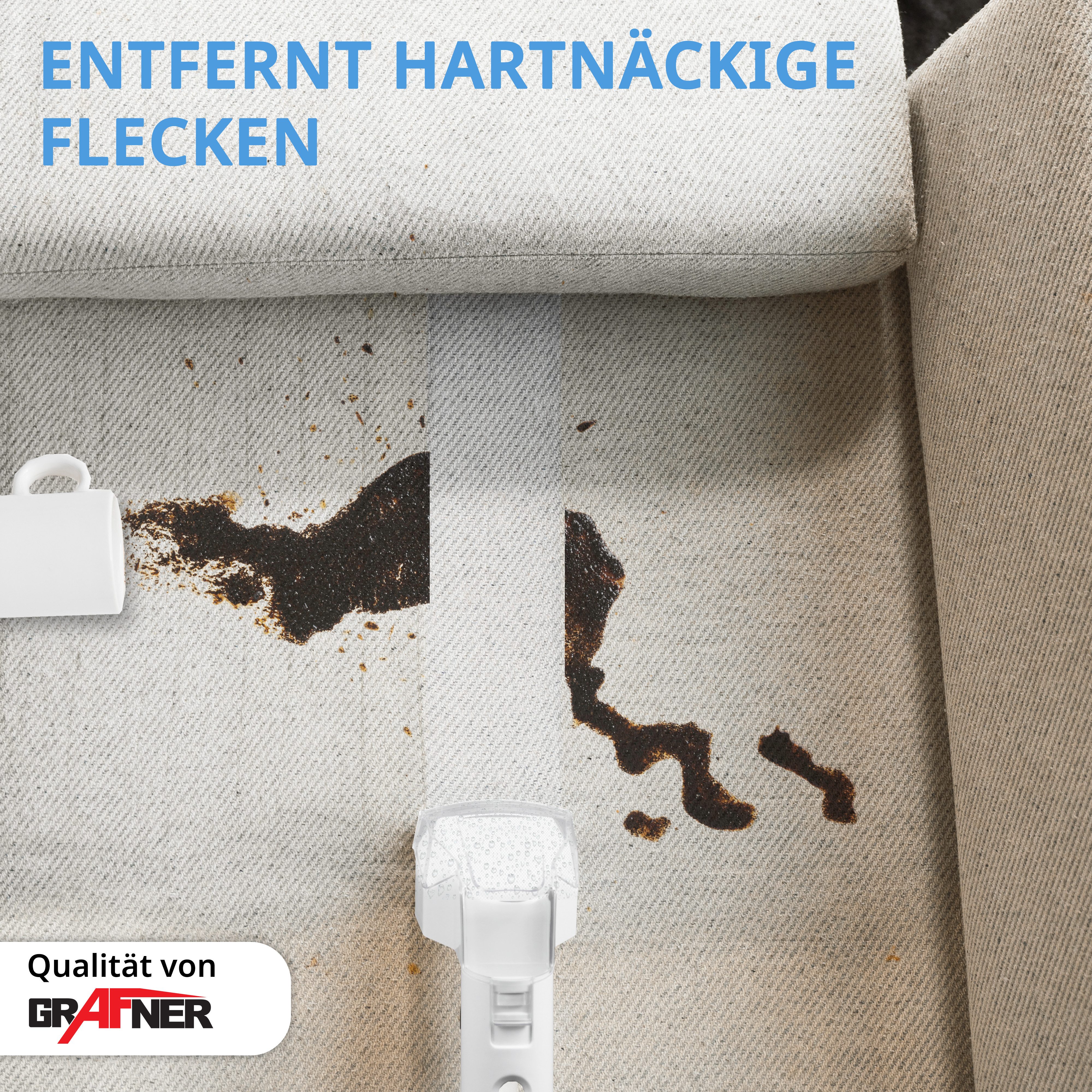 Grafner Wasch-Sauger mobiler Waschsauger Fenstersauger 450 Watt mit Lanze & Saugwischer, 450 W, beutellos, Fenstersauger und Waschsauger