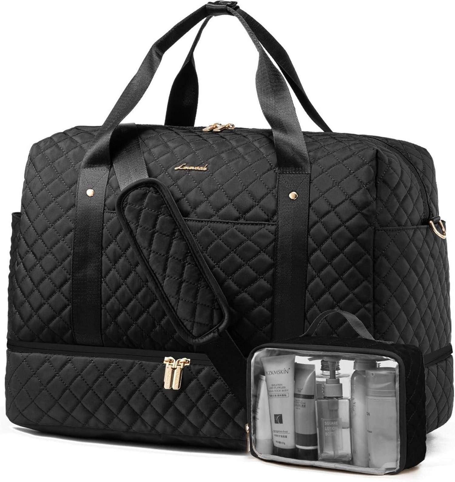 Reisetasche Reisetasche Damen Weekender Sporttasche mit Schuhfach Handgepäck für