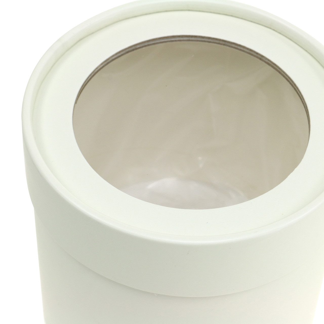 Viana Packpapier Runde Blumenbox Set Creme Ø10/12cm Geschenkverpackung Karton