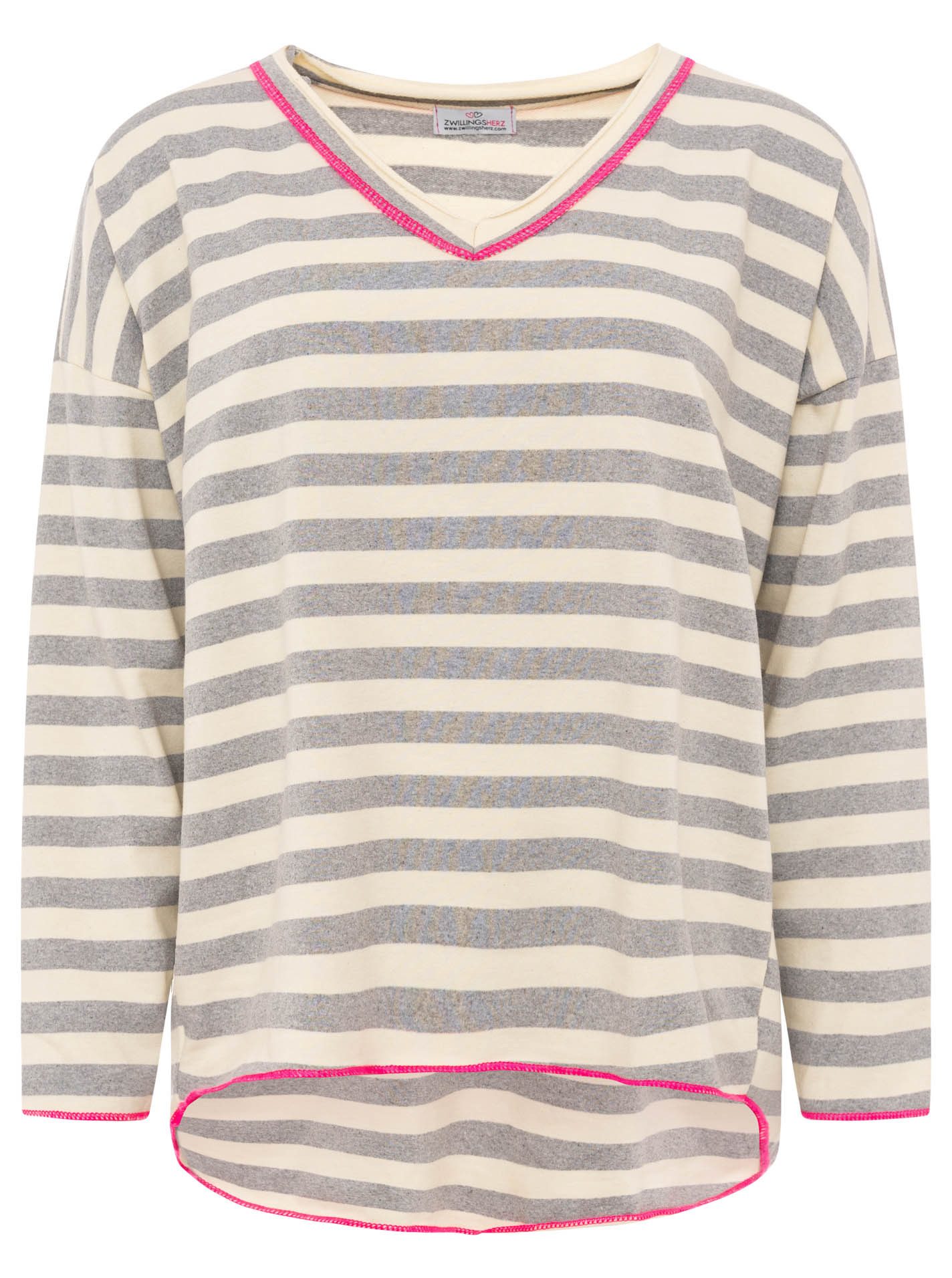 Zwillingsherz Sweatshirt Sweatshirt "Neon Streifen"