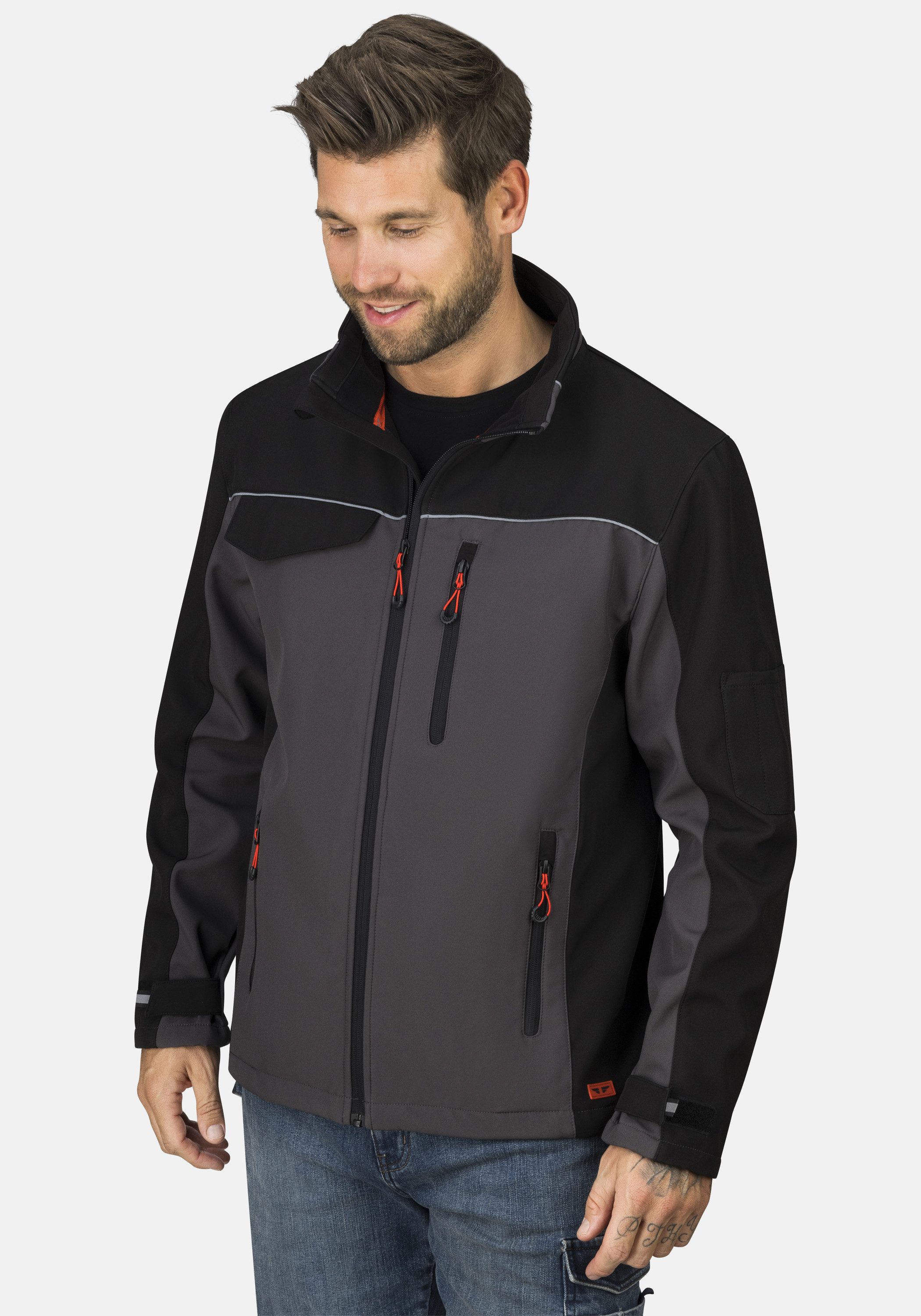 HERO by John Medoox Softshelljacke JOEL Softshelljacke Sherpa fleece Straight Fit Casual Sherpa für Herren