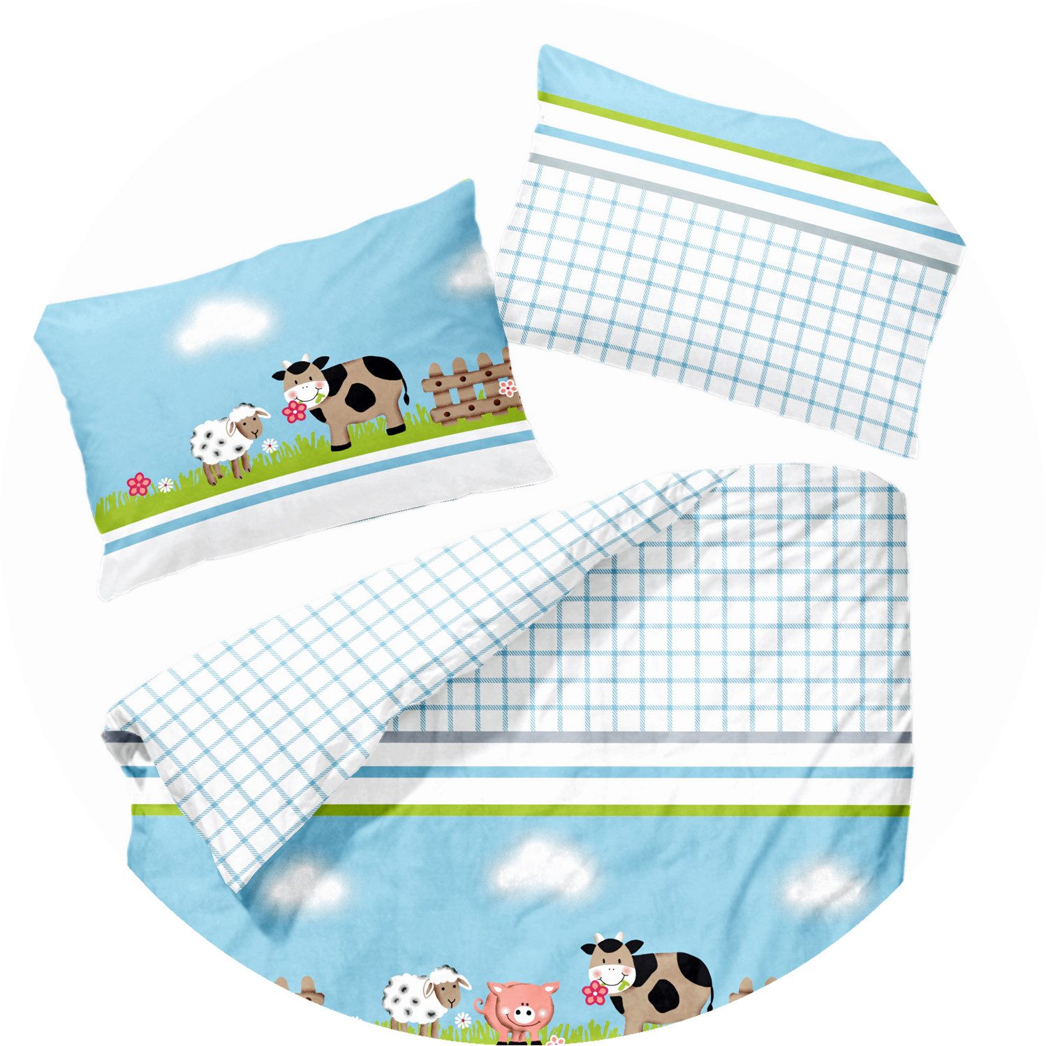 JACK Babybettwäsche 100x135cm süße Tiere Schaf günstig online kaufen