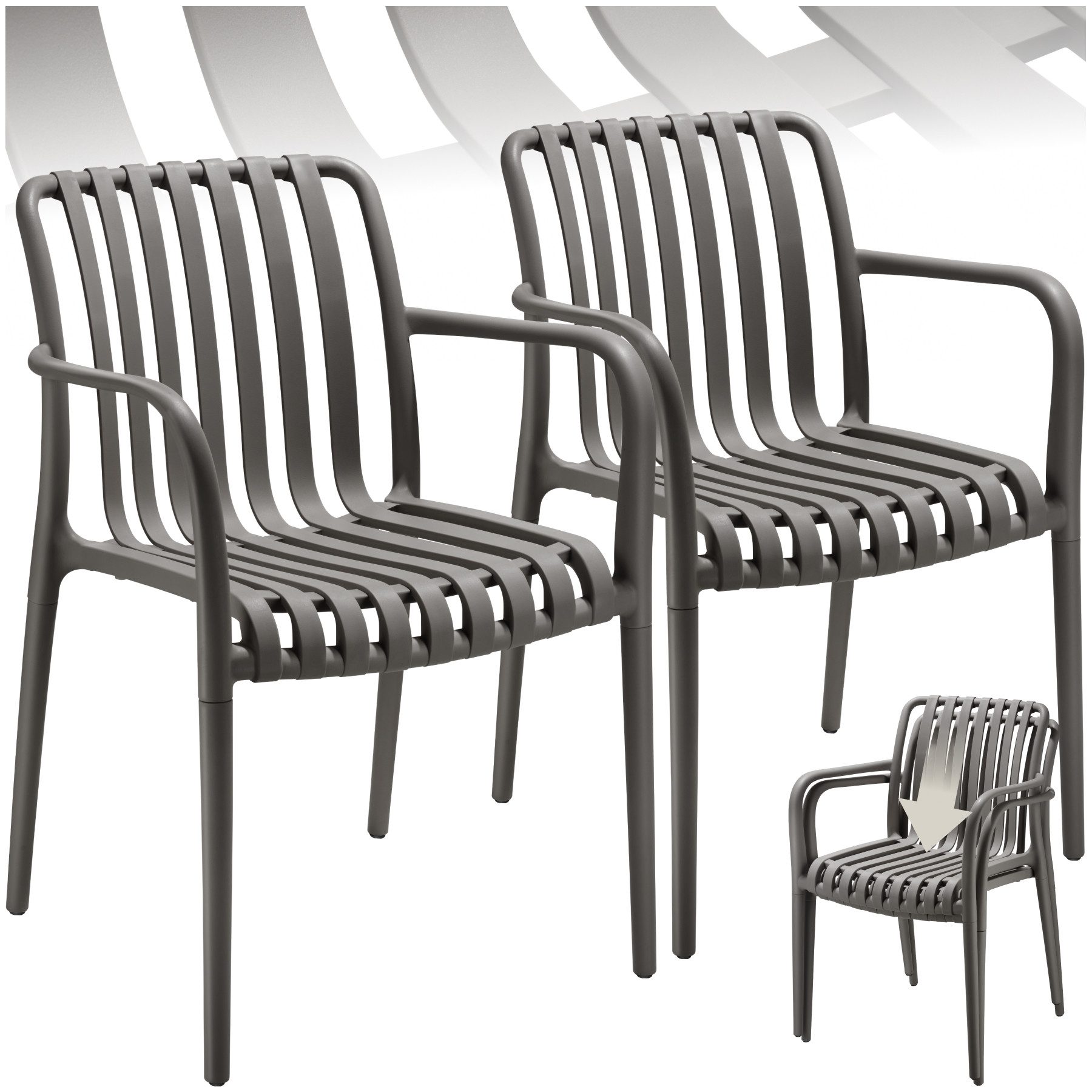 tectake Gartenstuhl Gartenstühle (Set, 2 St), günstig online kaufen