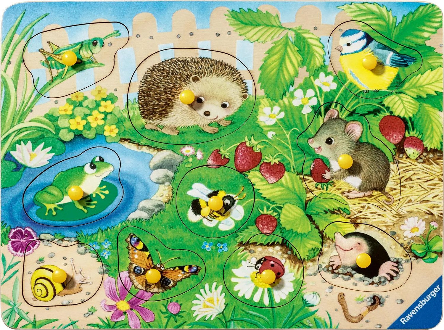 Ravensburger Пазлы Kinderpuzzle 10 Teile - Meine Gartenfreunde, 10 Пазлыteile