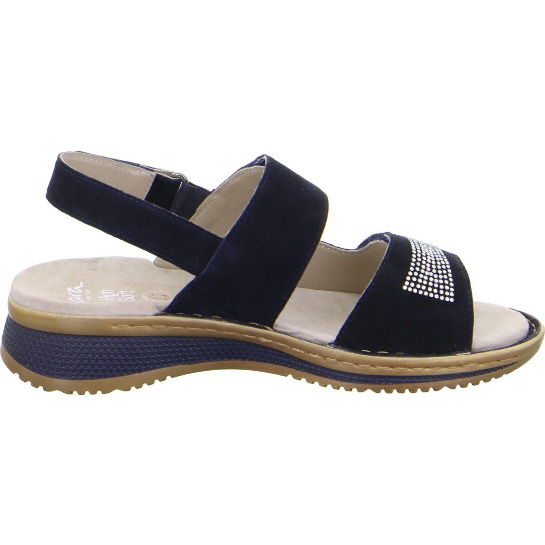 Sandalette Hawaii Schuhe, Sandalette 048055 Ara blau Rauleder - Ara Damen