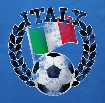 Shirtracer T-Shirt Italy Flagge & Fußball Vintage 2024 Fussball EM Fanartikel Baby