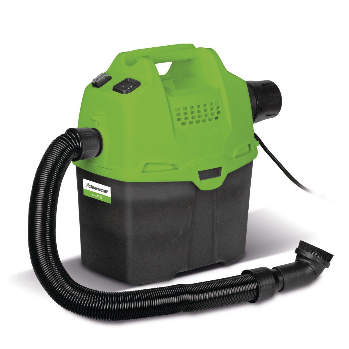 cleancraft Nass-Trocken-Sauger Cleancraft Trockensauger dryCAT 15 Staubsauger Luftmenge 23 l/min