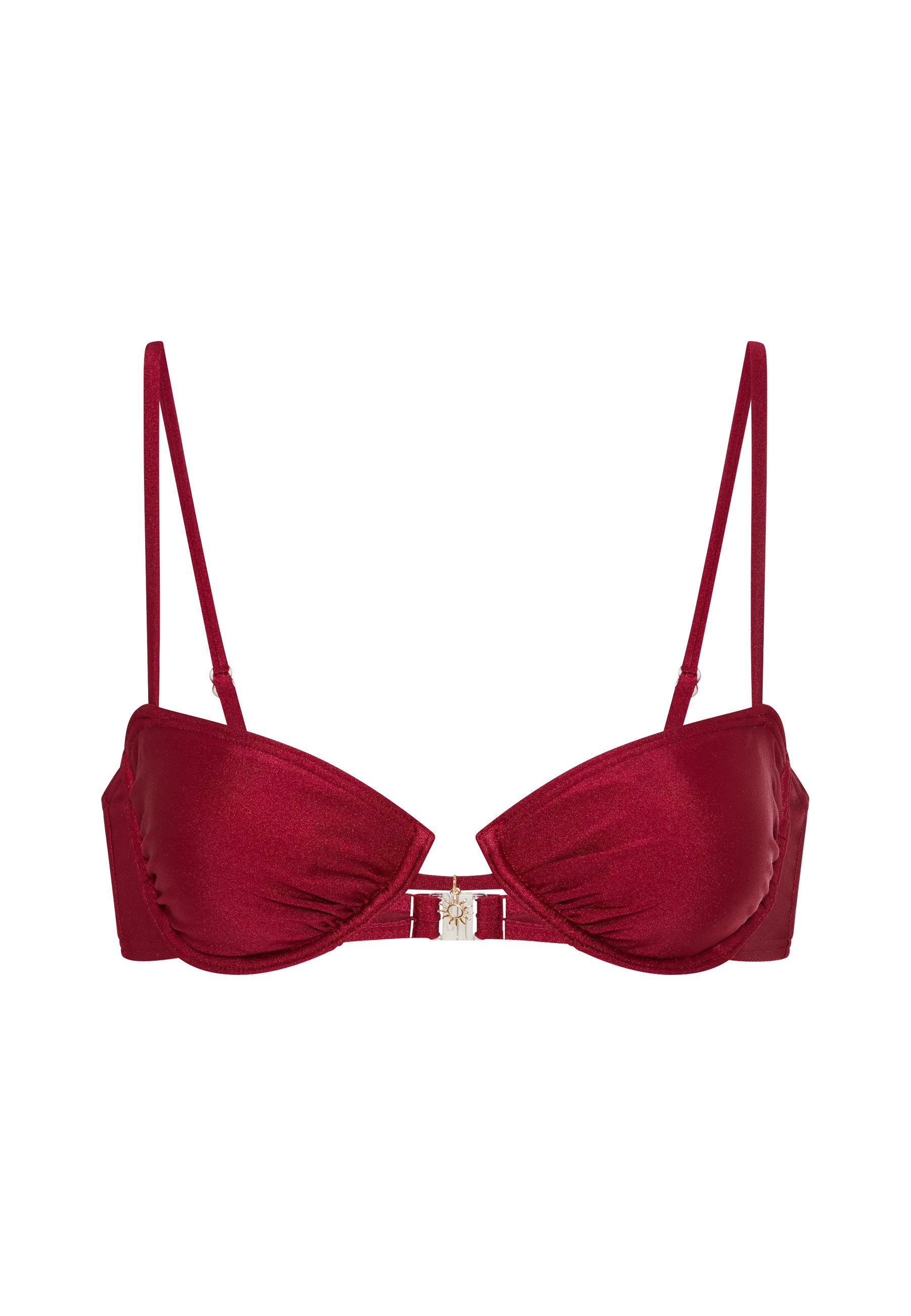 LSCN by LASCANA Bügel-Bikini-Top Sunny, in trendiger Glanzware