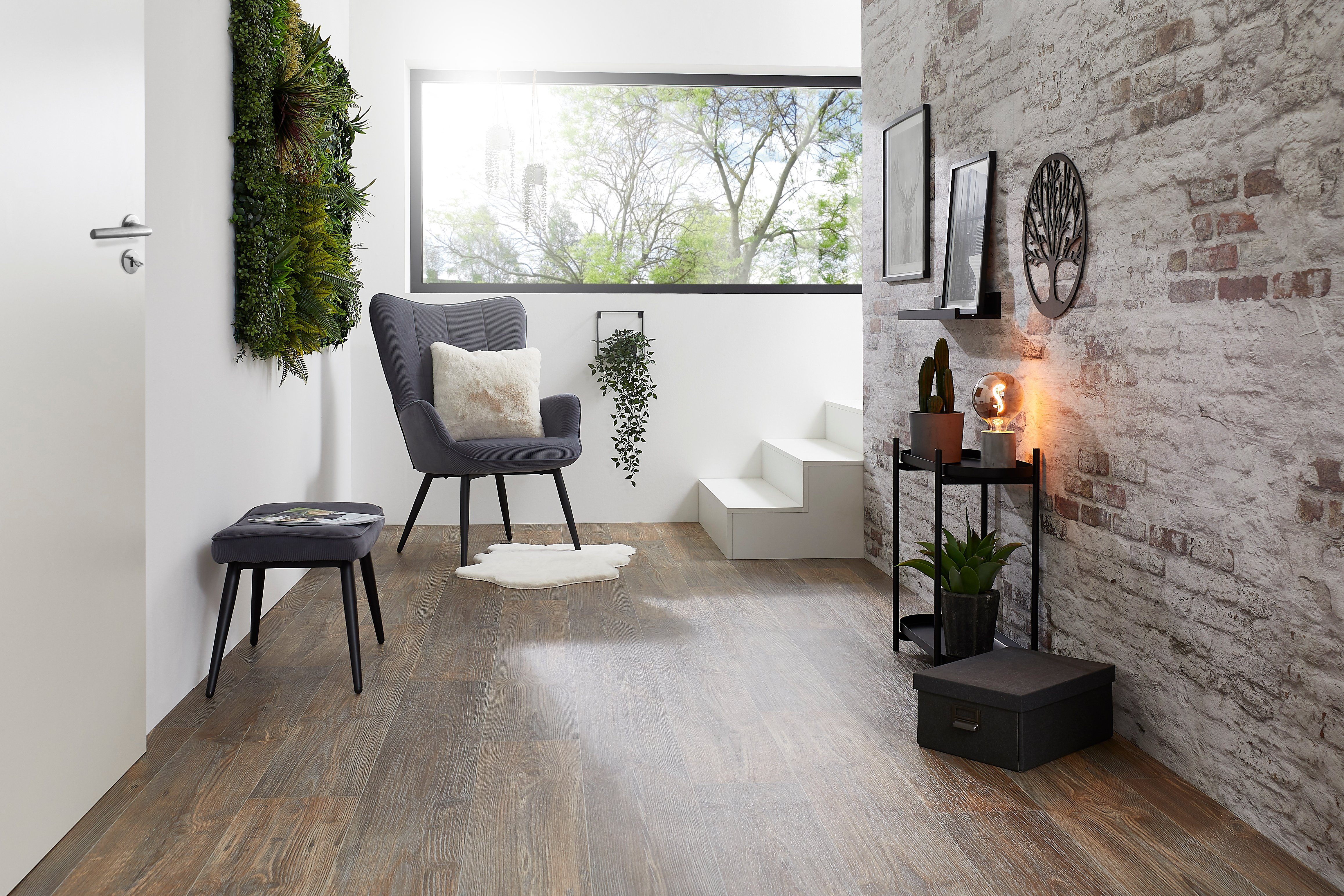 misento Vinylboden Prime in Landhausdielen-Optik, für Wohn-, Gewerbe- und Industriebereiche, PVC Bodenbelag Meterware 400 cm/500 cm breit, Stärke 2,9 mm