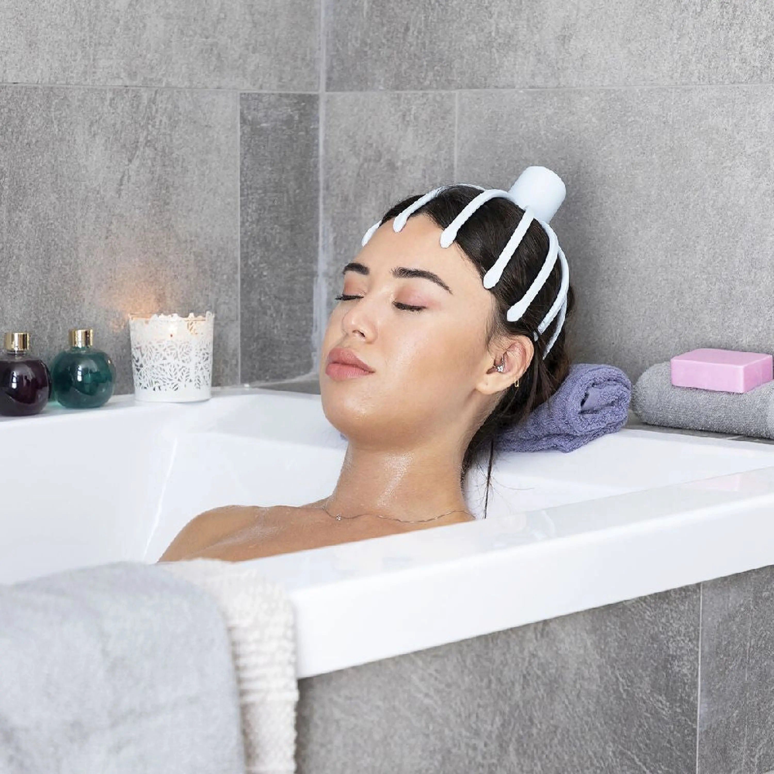 Sport-Knight® Massagegerät Wiederaufladbares Kopfmassagegerät Deluxe mit 360°-Vibrationsmassage