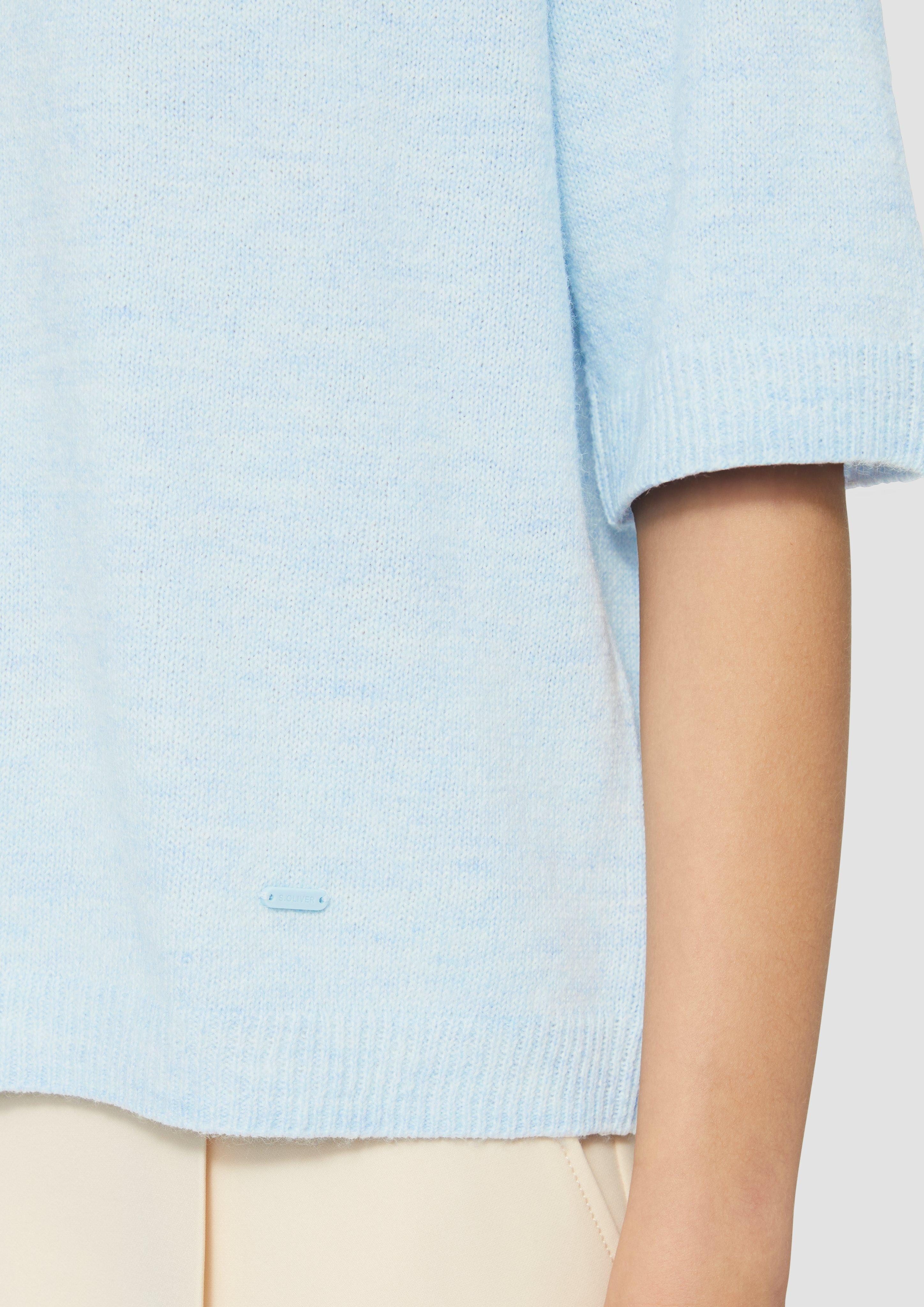 s.Oliver Strickpullover Kurzarmpullover im Relaxed Fit günstig online kaufen