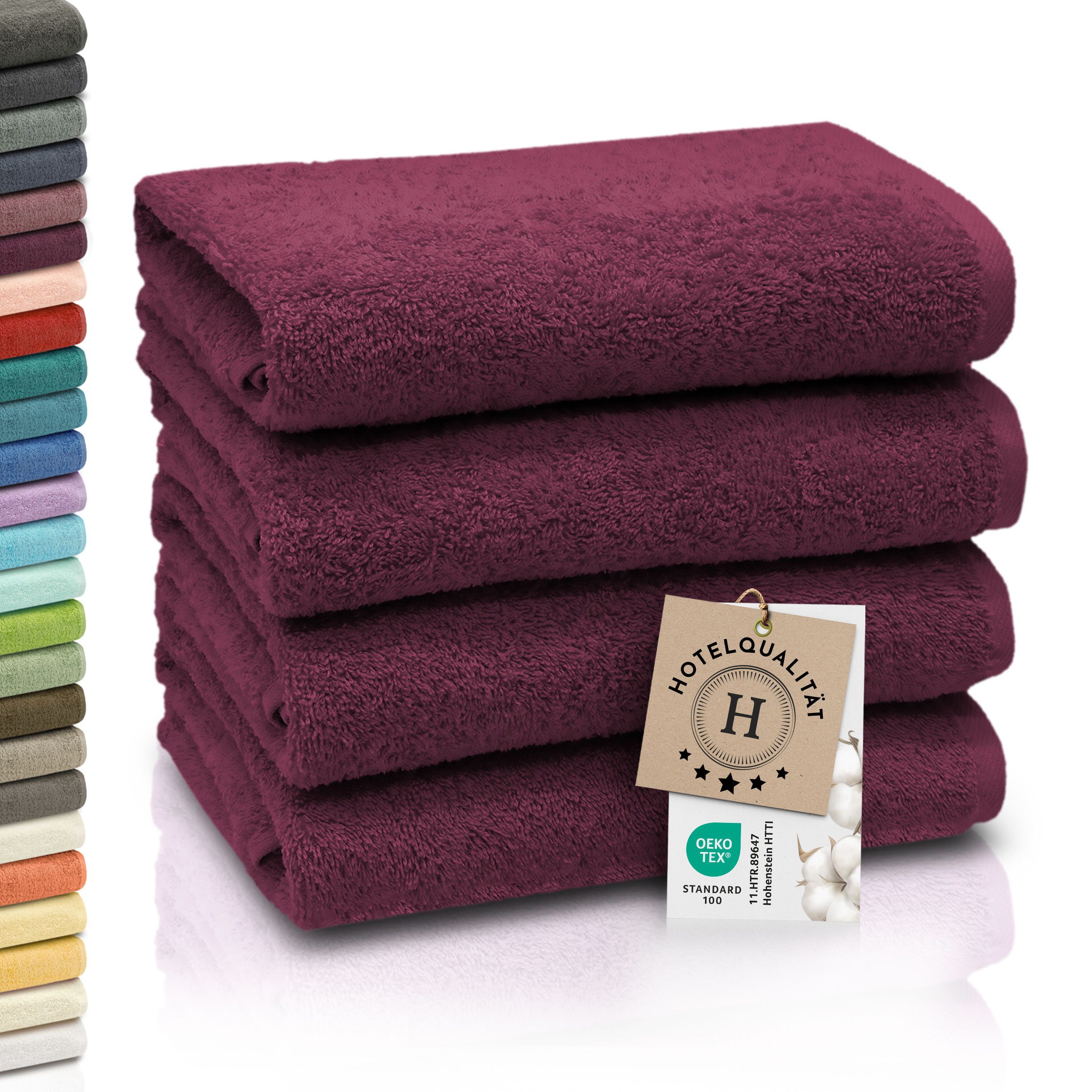 ZOLLNER Handtücher, Walkfrottier (4-St), 50 x 100 cm, 100% Baumwolle, alle günstig online kaufen