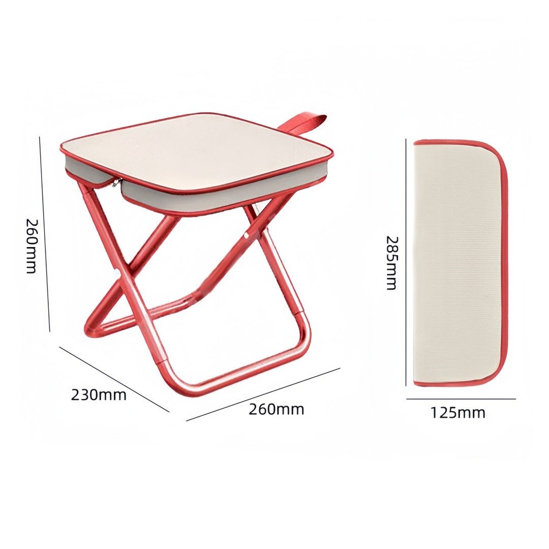 FOUORTUNATE-BEE Campinghocker Faltbarer Outdoor Hocker tragbar Camping Angelstuhl Picknick, Leichter Klapphocker für Reisen Wandern Camping Angeln Outdoor