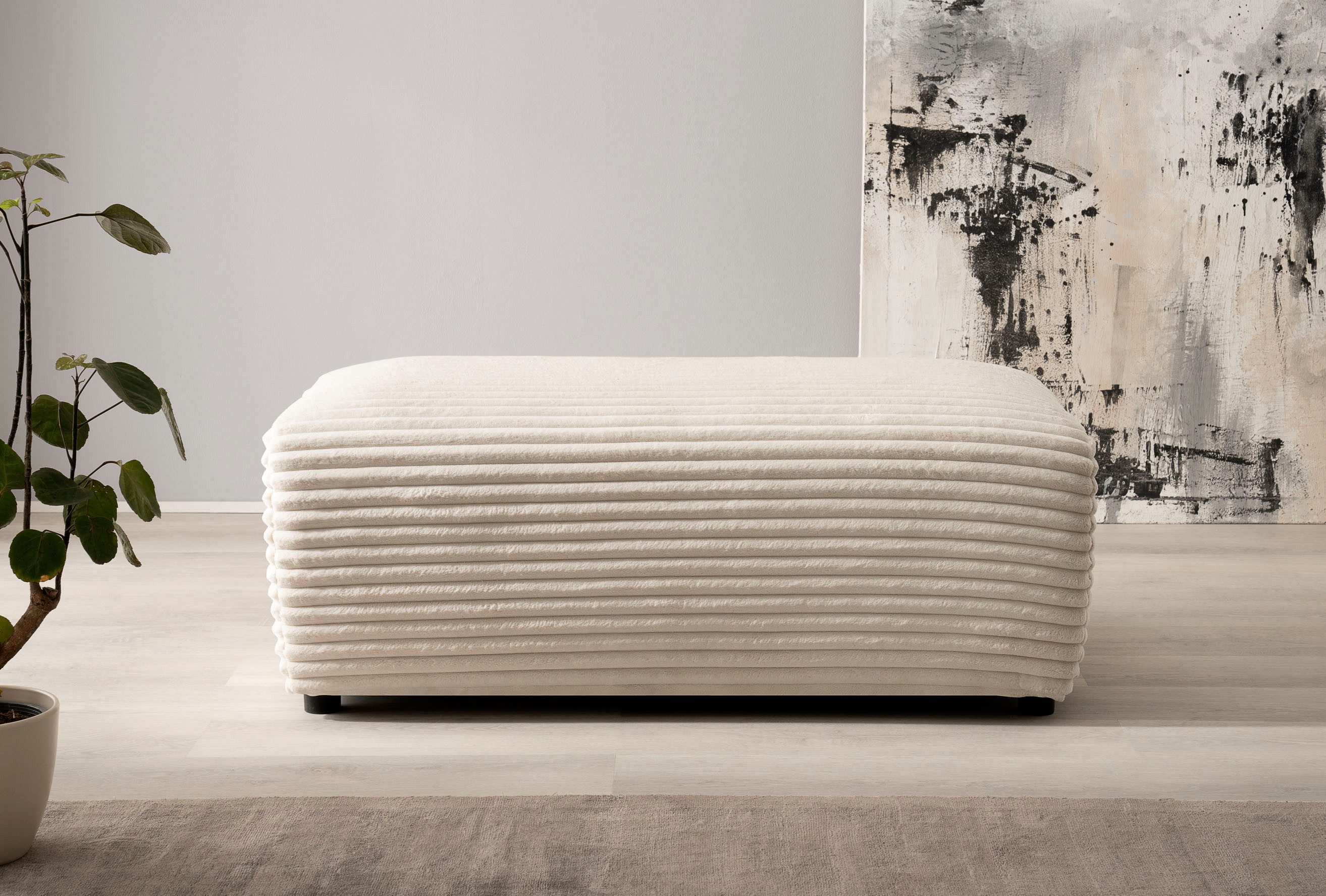 Home affaire Polsterecke "BAKELS, Ecksofa-Set mit Hocker, L-Form mit Schlaf günstig online kaufen