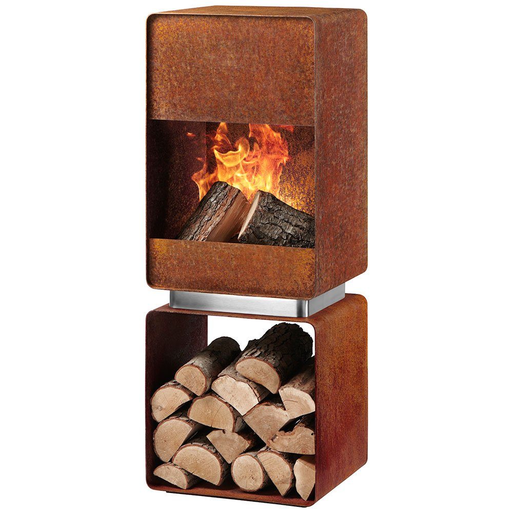 Redwood Feuerstelle Redwood Luna Gartenkamin, langlebiges Produkt
