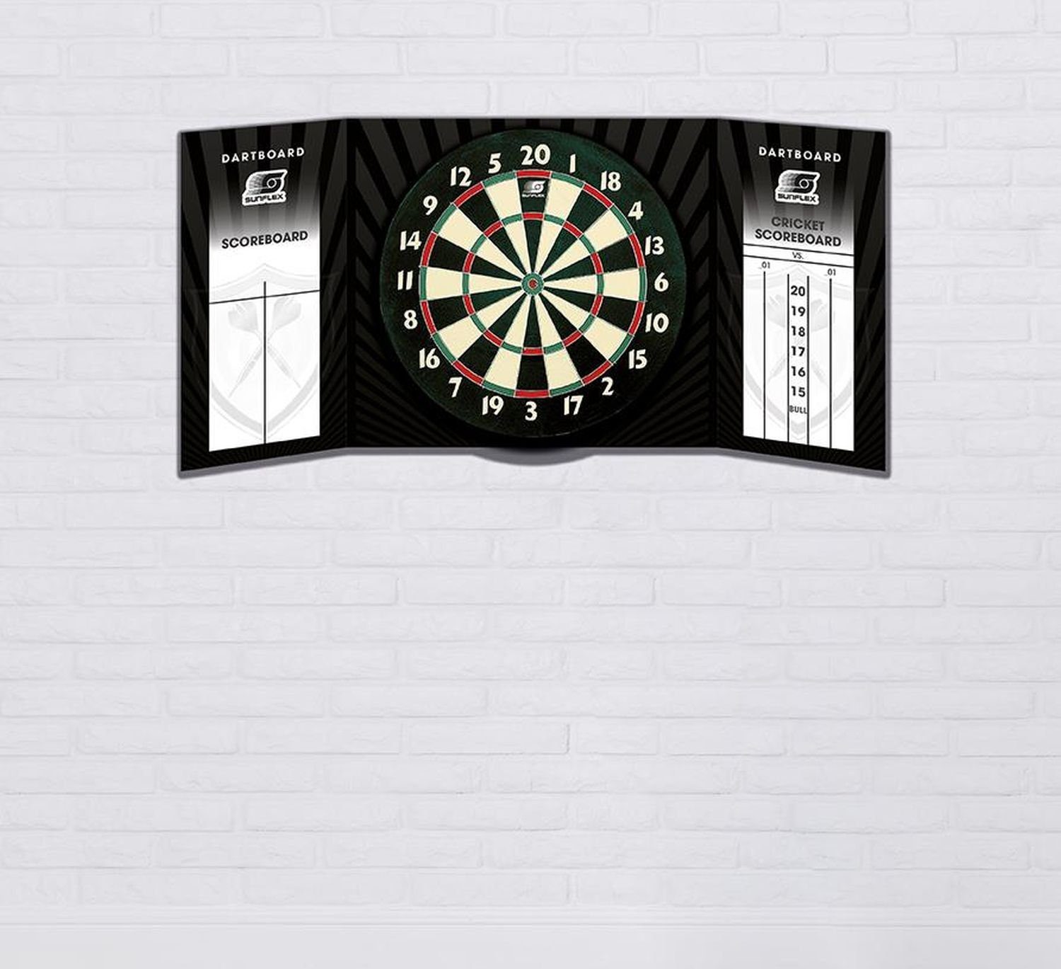 Sunflex Dartscheibe Papierdartscheibe All in one, Dartboard Dart Board Scheibe Darts