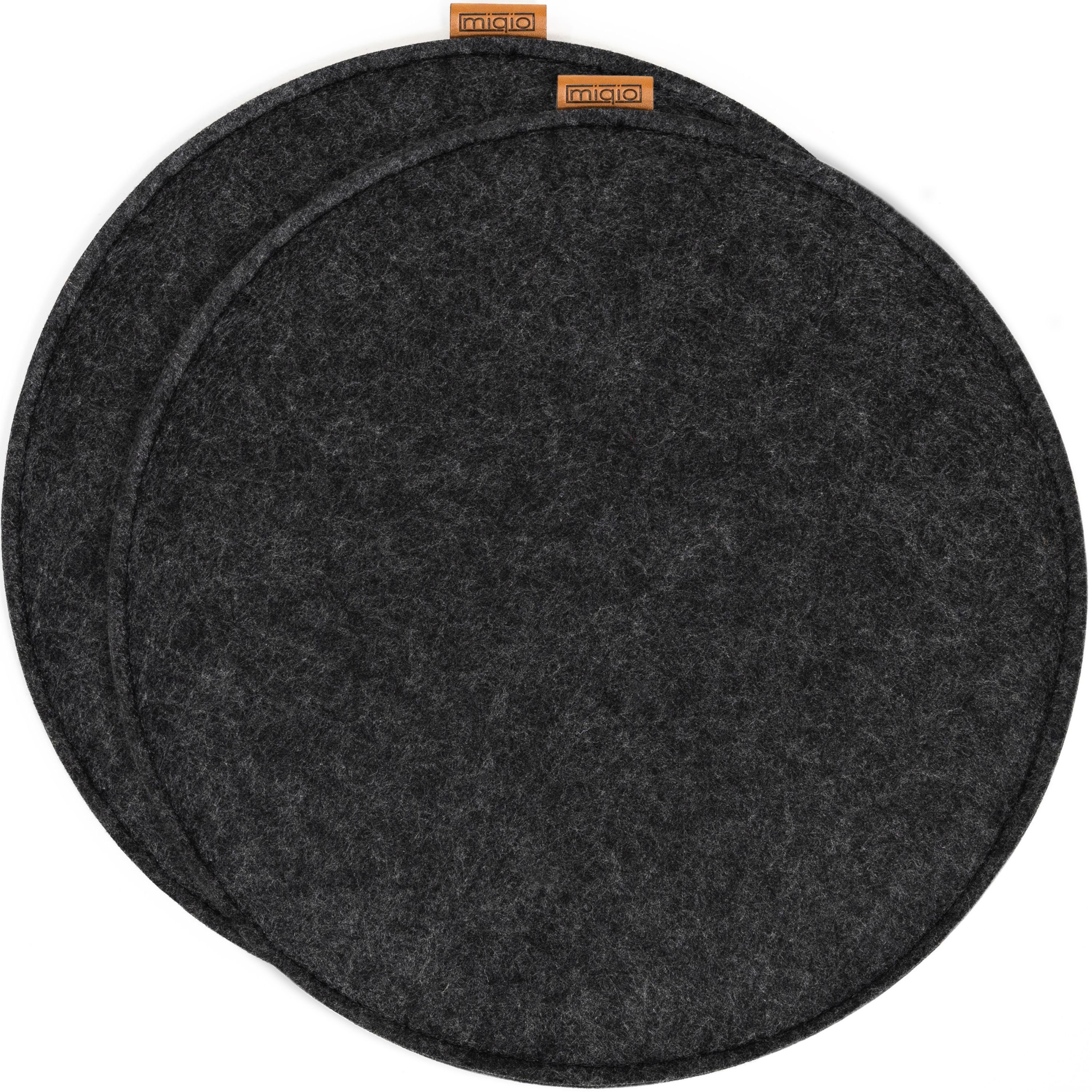 Miqio Подушки 2 er Set Подушки 2 Sitzauflage mit Antirutschnoppen Ø 35 cm, Эко-товар: Aus recycelten PET Flaschen hergestellt.