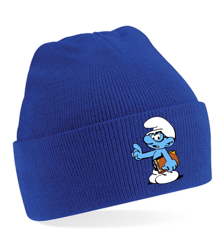 Blondie & Brownie Beanie Unisex Erwachsenen Mütze Schlaubi Schlumpf Buch Schlümpfe