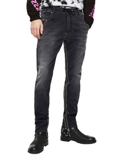 Diesel Tapered-fit-Jeans JoggJeans mit reflektierende Streifen - Krooley 0094Q - W32 L32