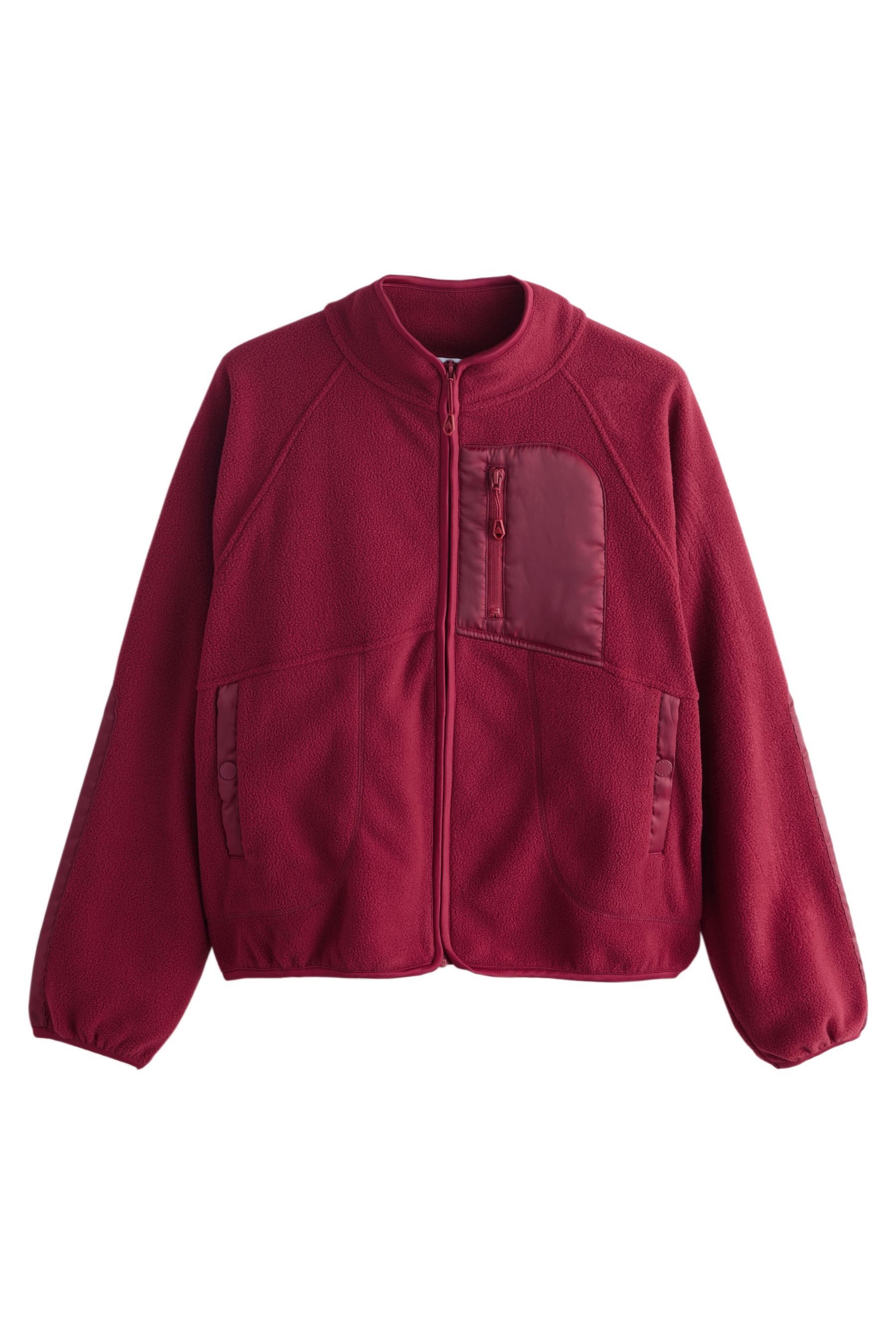 Next Fleecejacke Sportliche Fleece mit durchgehendem Reißverschluss (1-St)