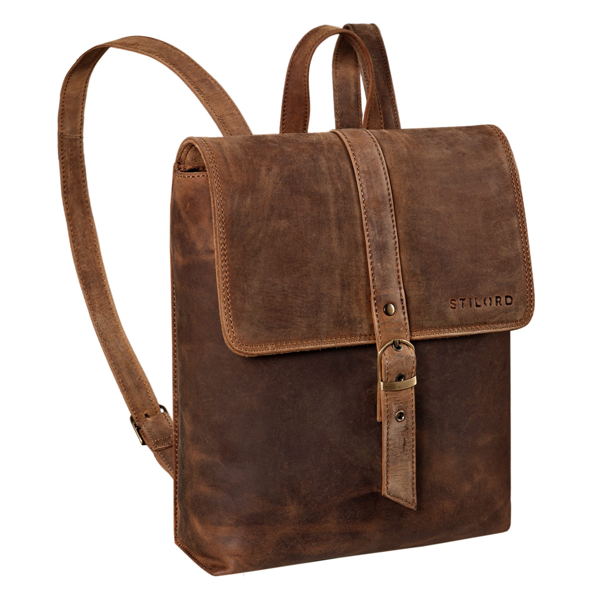 Cityrucksack "Mathilda" Damen Daypack Lederrucksack