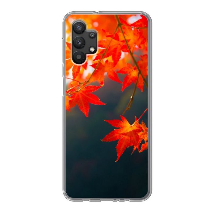 MuchoWow Handyhülle Herbstblätter in Japan Handyhülle Samsung Galaxy A32 5G Smartphone-Bumper Print Handy