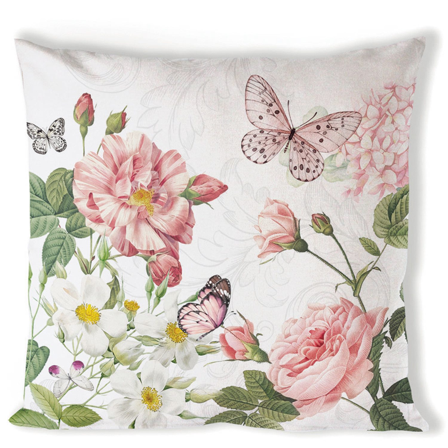 Ambiente® Dekokissen Amelia, Dekokissen Kissenbezüge ohne Füllung Baumwolle 40x40 cm