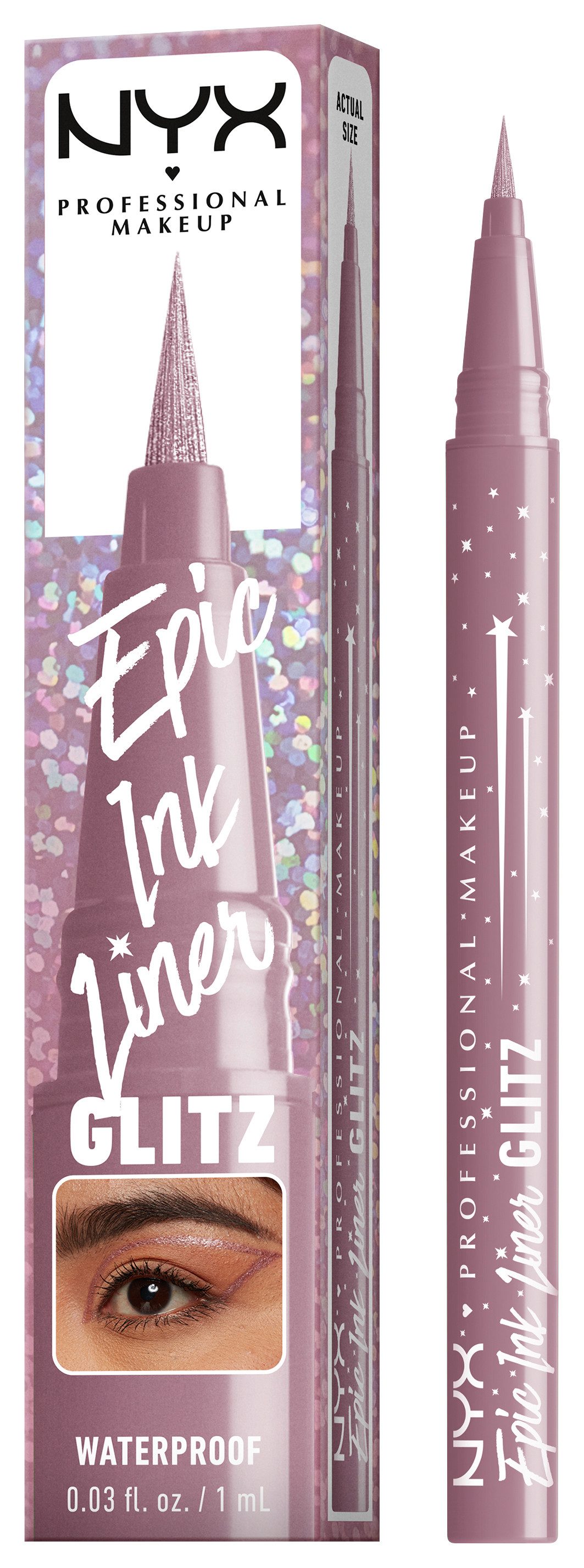 NYX PROFESSIONAL MAKEUP Eyeliner EPIC INK LINER, mit auffälliger Pigmentierung