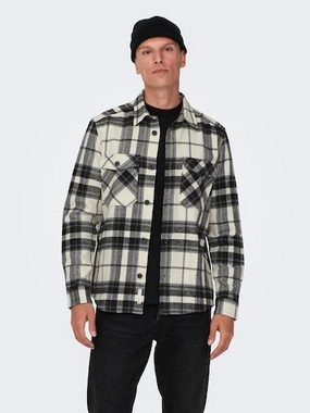 ONLY & SONS Langarmhemd ONSMILO LIFE OVR CHECK LS SHIRT NOOS