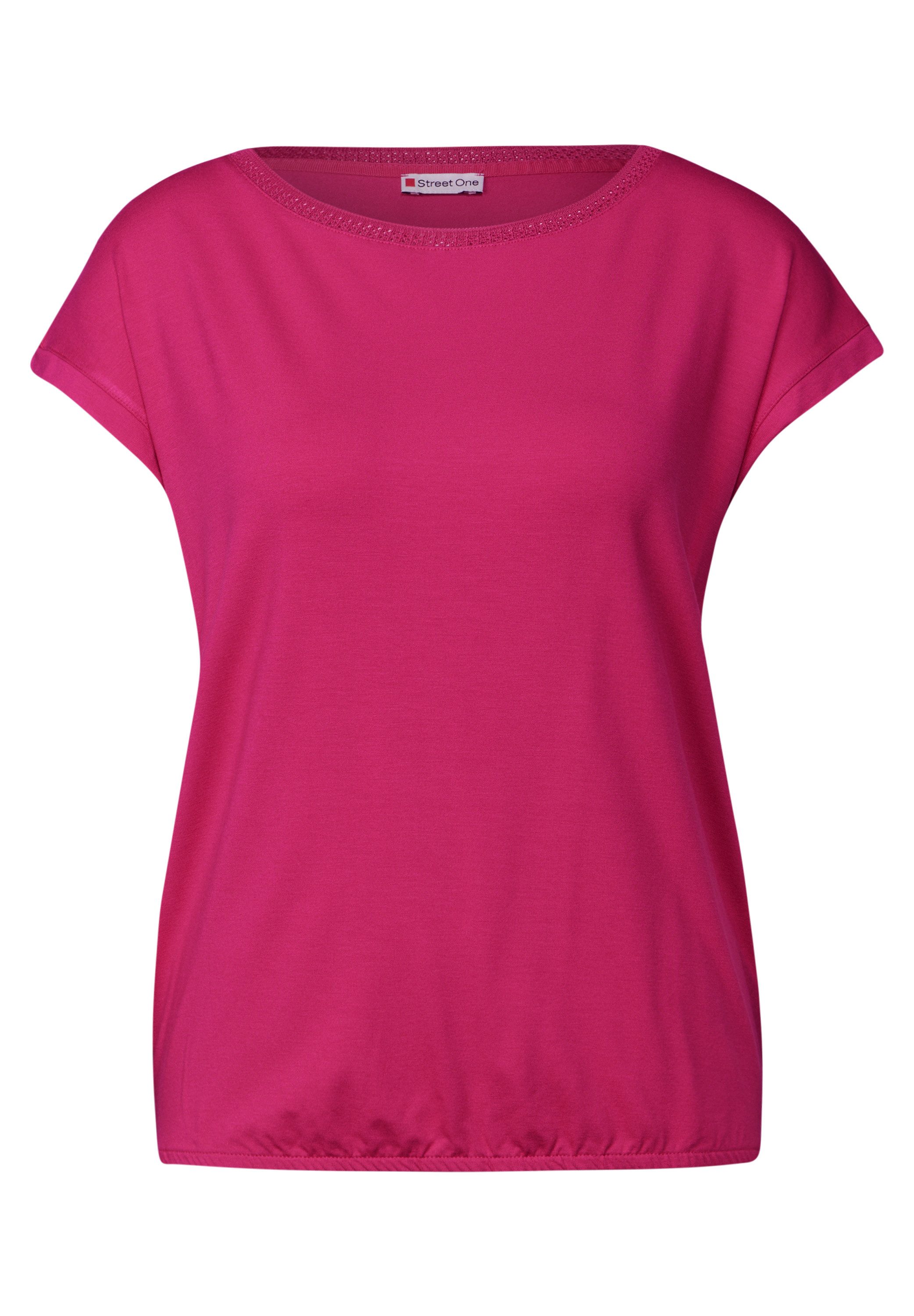 STREET ONE T-Shirt mit U-Boot-Ausschnitt