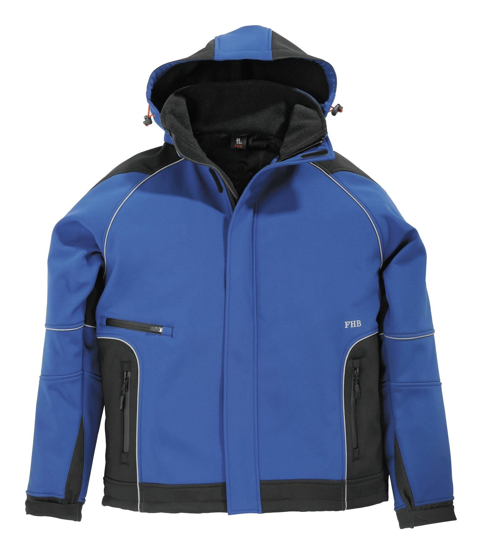 FHB Softshelljacke Jacke Walter, Softshell, royalblau/schwarz