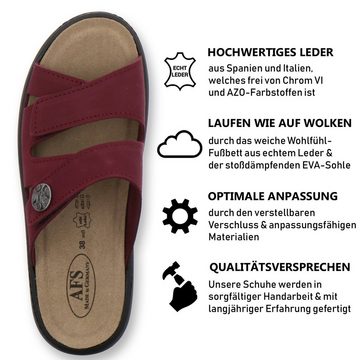 AFS-Schuhe 2808 Pantolette für Damen aus Leder mit Wechselfußbett, Made in Germany