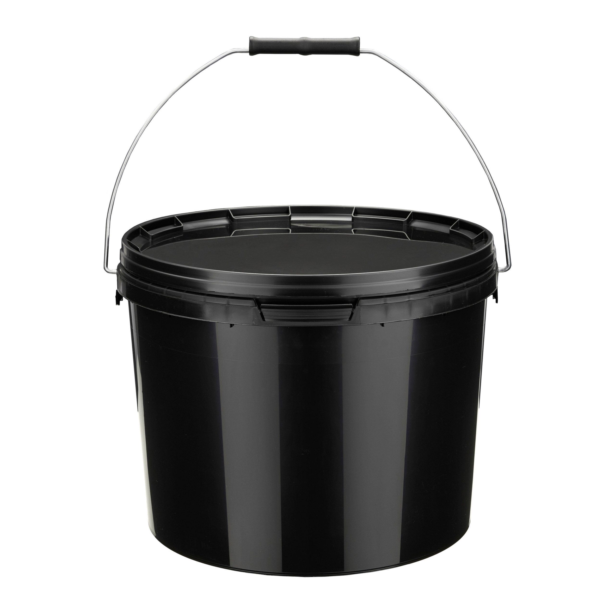 Garronda Ведро для очистки Ведра mit Deckel für Lebensmittel und Chemikalien Schwarz GD-0104, (1-tlg), für Lebensmittel und Chemikalien