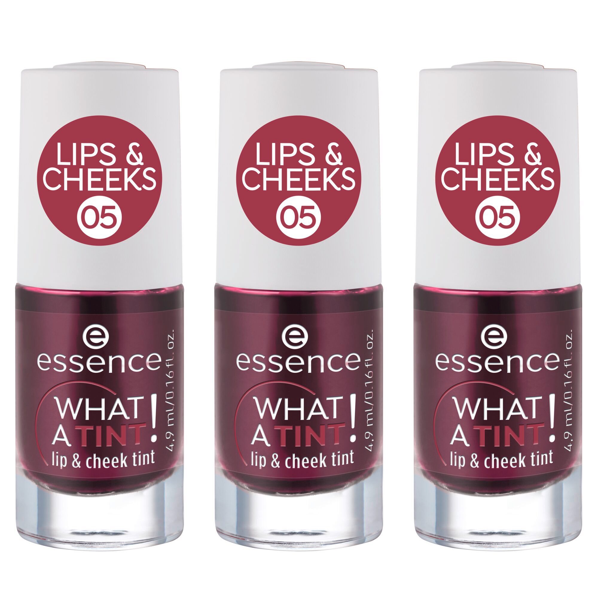 Essence Rouge WHAT A TINT! lip & cheek tint, 3-tlg.