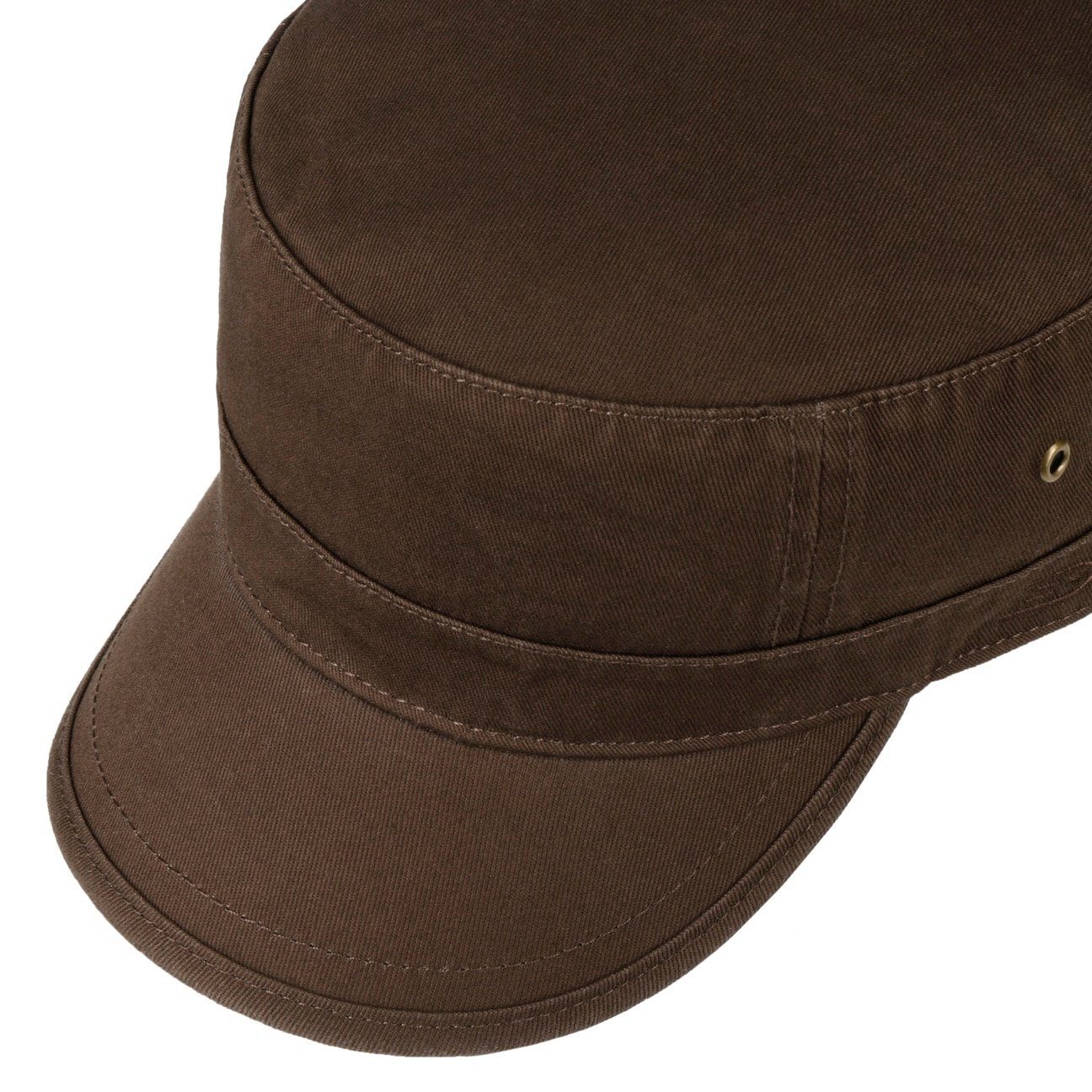 CapUniverse Army Schirm braun (1-St) Armycap Cap mit