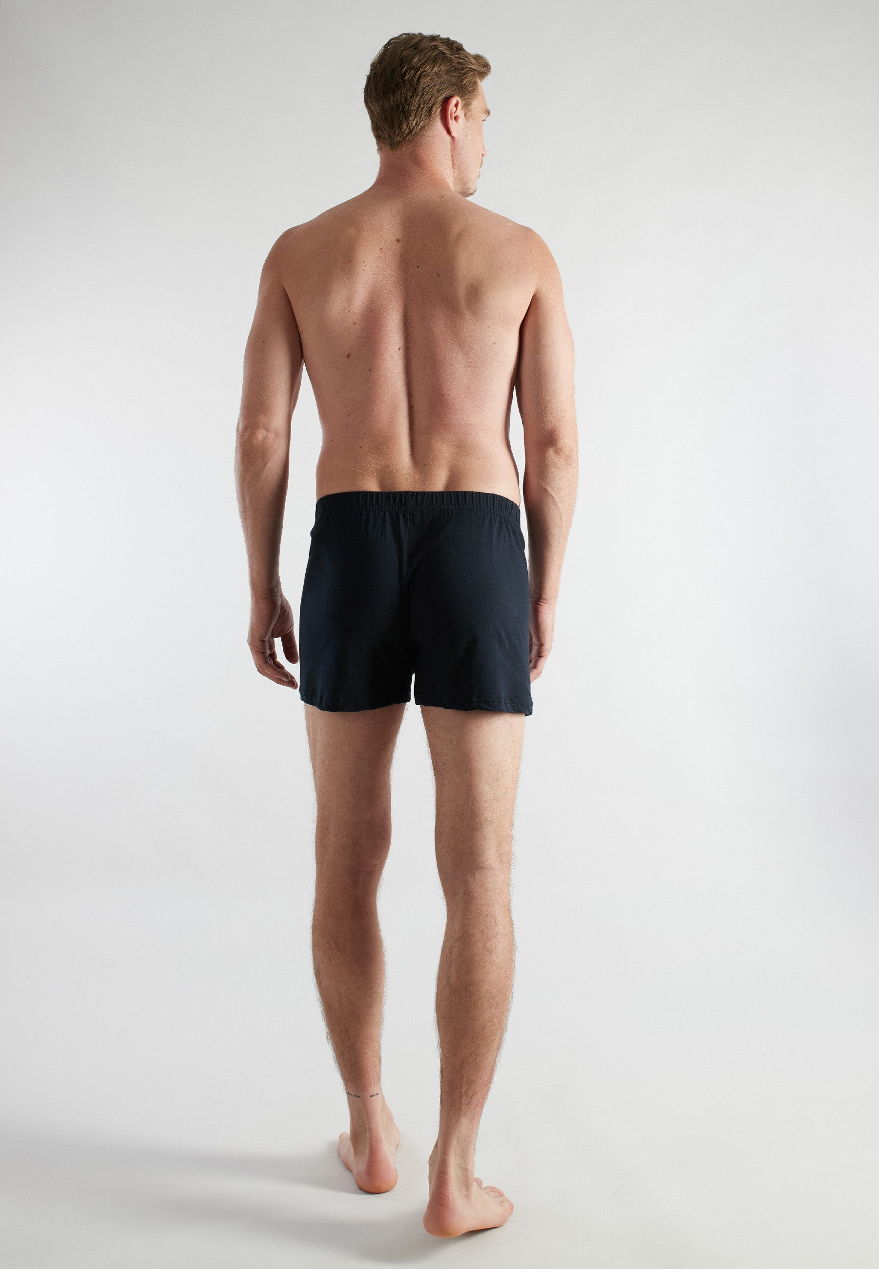 CECEBA Boxershorts CECEBA Herren Boxershort schwarz uni 2er Pack (2-St)