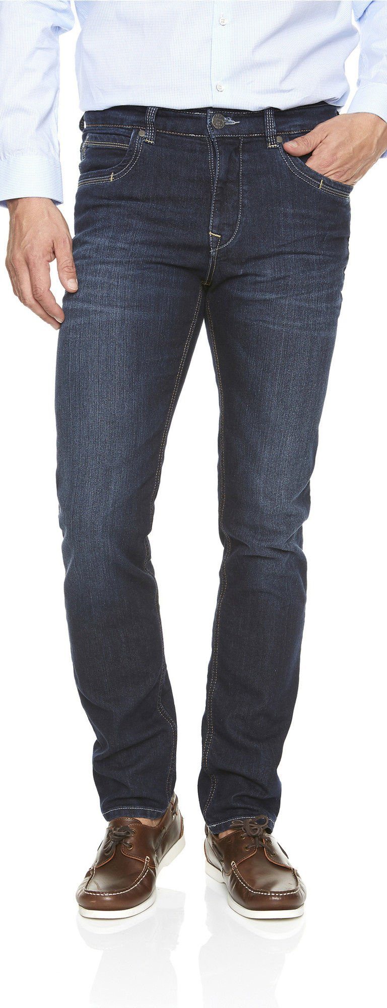 Atelier GARDEUR 5-Pocket-Jeans ATELIER GARDEUR BATU dark blue used 0-71001-68 - SUPERFLEX