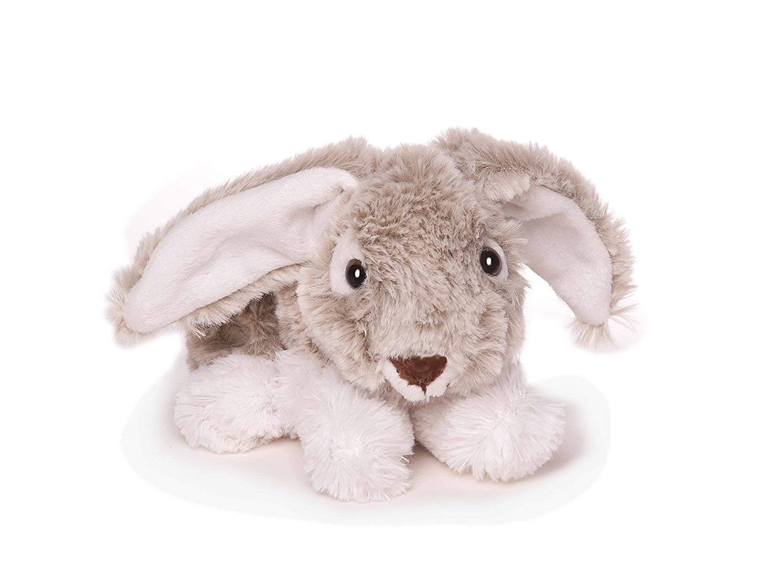 inware Kuscheltier Hase Hasi Kuscheltier liegend grau meliert 14 cm (1-St), Hase