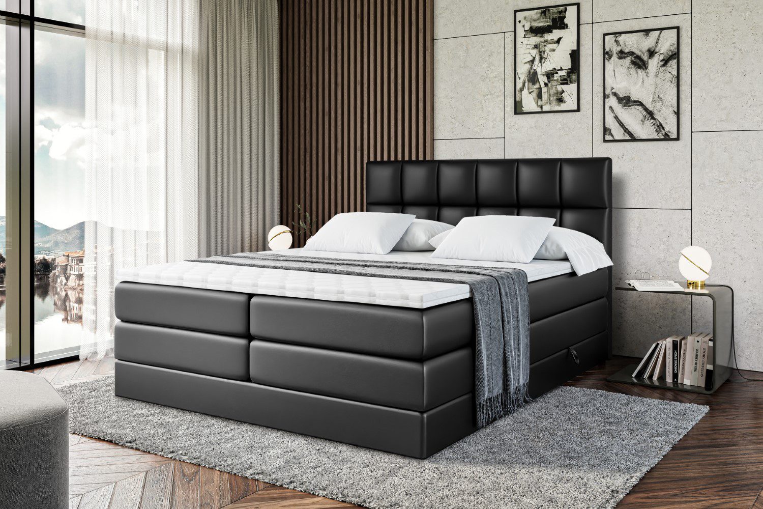 ALTDECOR Boxspringbett RICAR KING (mit Matratze günstig online kaufen