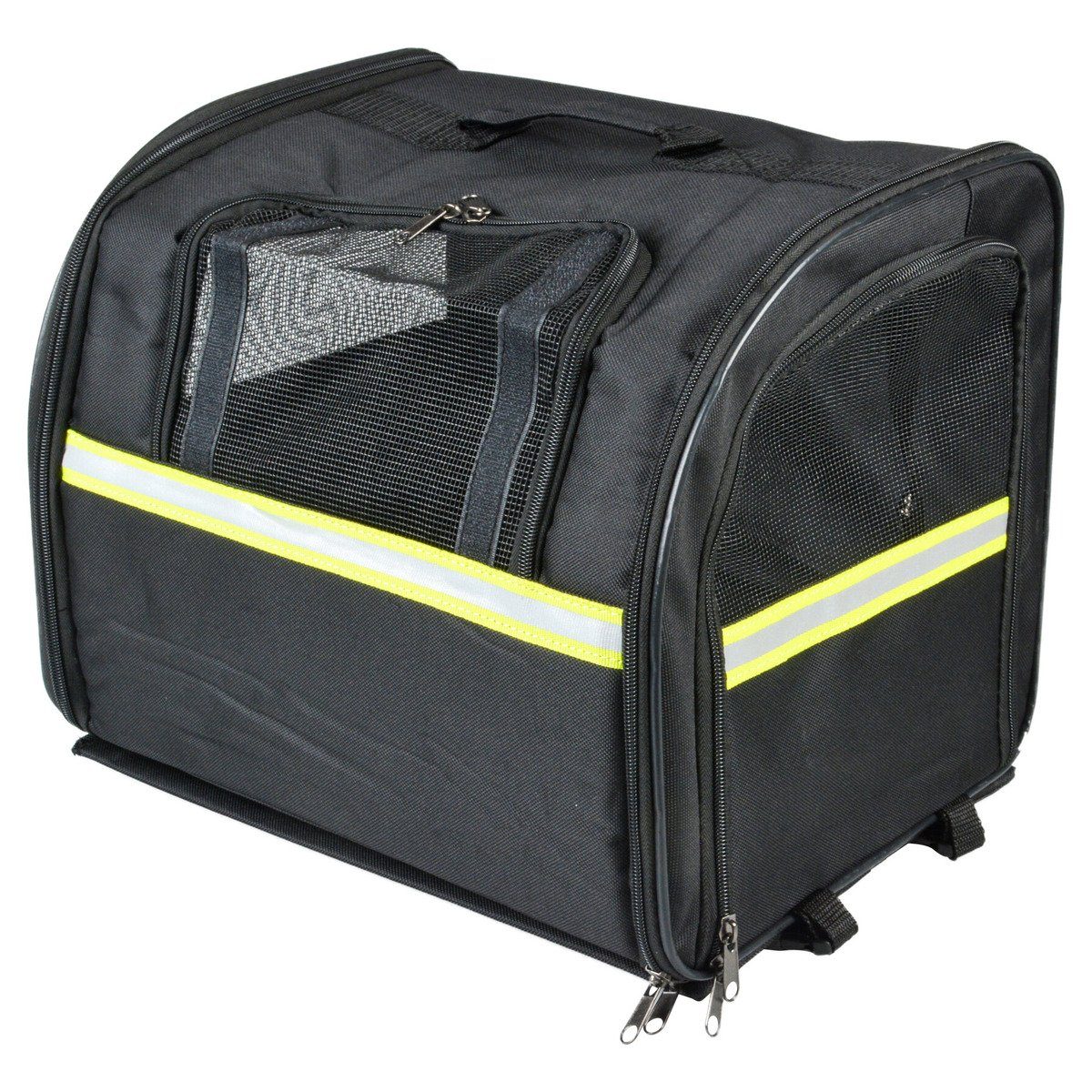 Tierfahrradkorb Fahrradtasche für Gepäckträger schwarz