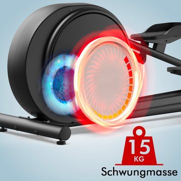 AsVIVA Crosstrainer-Ergometer AsVIVA C29 Bluetooth, Tablet- bzw. Smartphonehalterung, Fitness-App kompatibel