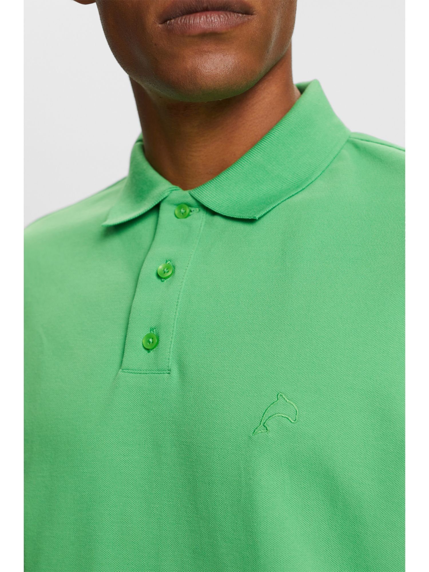 (1-tlg) sports Piqué-Poloshirt esprit Charakteristisches T-Shirt GREEN