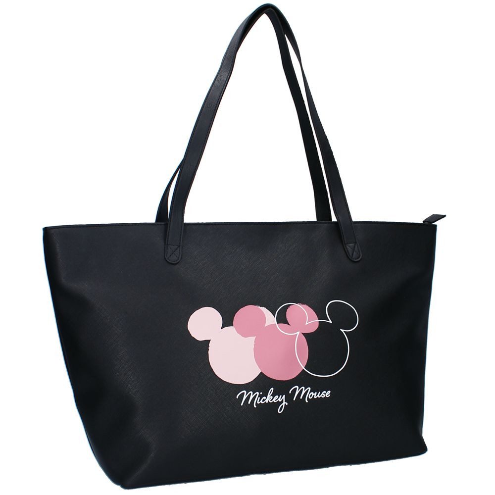 Disney Сумки для покупок Große Damen Shopping-Tasche schwarz Kunstleder Disney Mickey Mouse